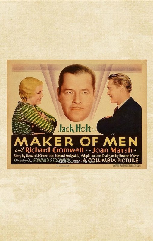 Воспитатель настоящих мужчин (1931) постер