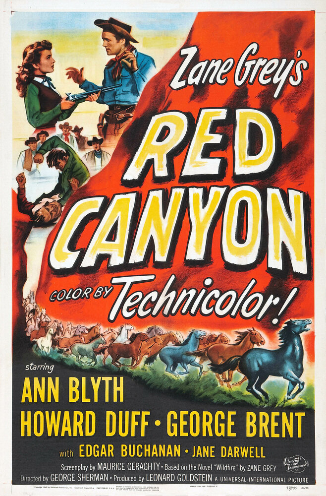 Красный каньон (1949) постер
