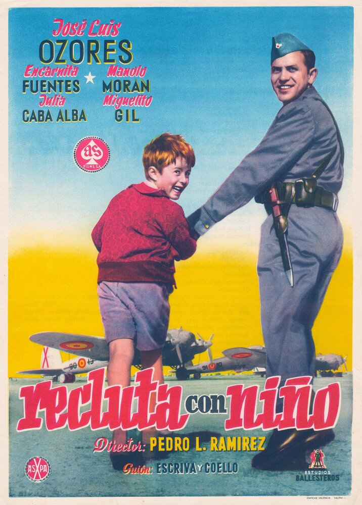 Recluta con niño (1956) постер