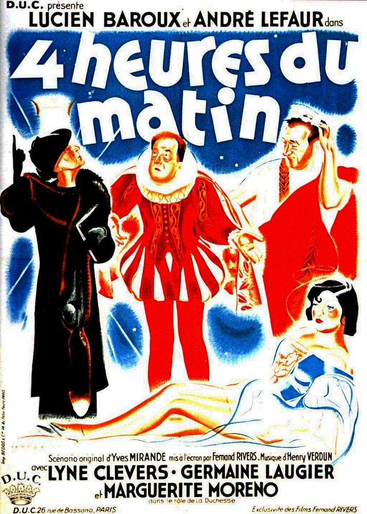 Quatre heures du matin (1938) постер