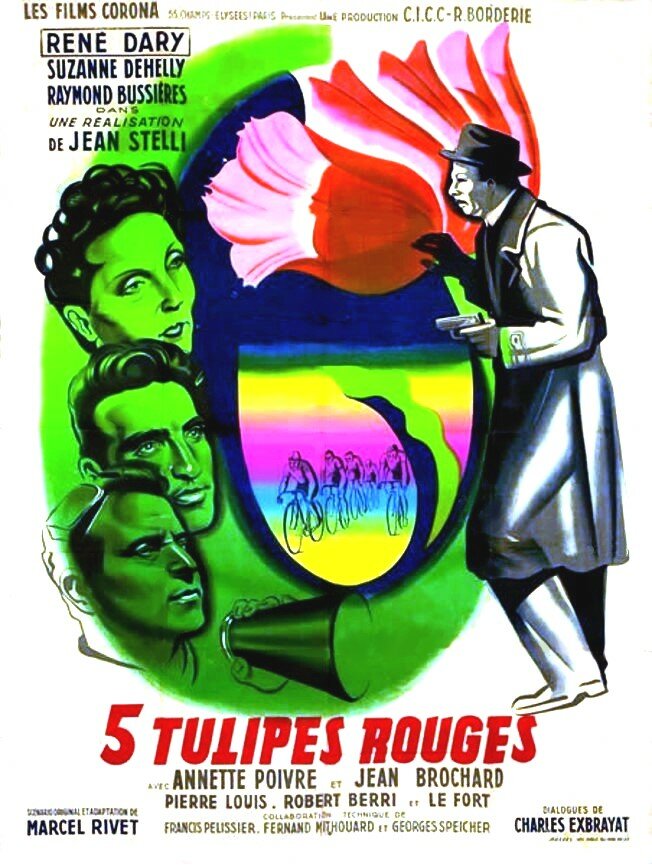 Cinq tulipes rouges (1949) постер