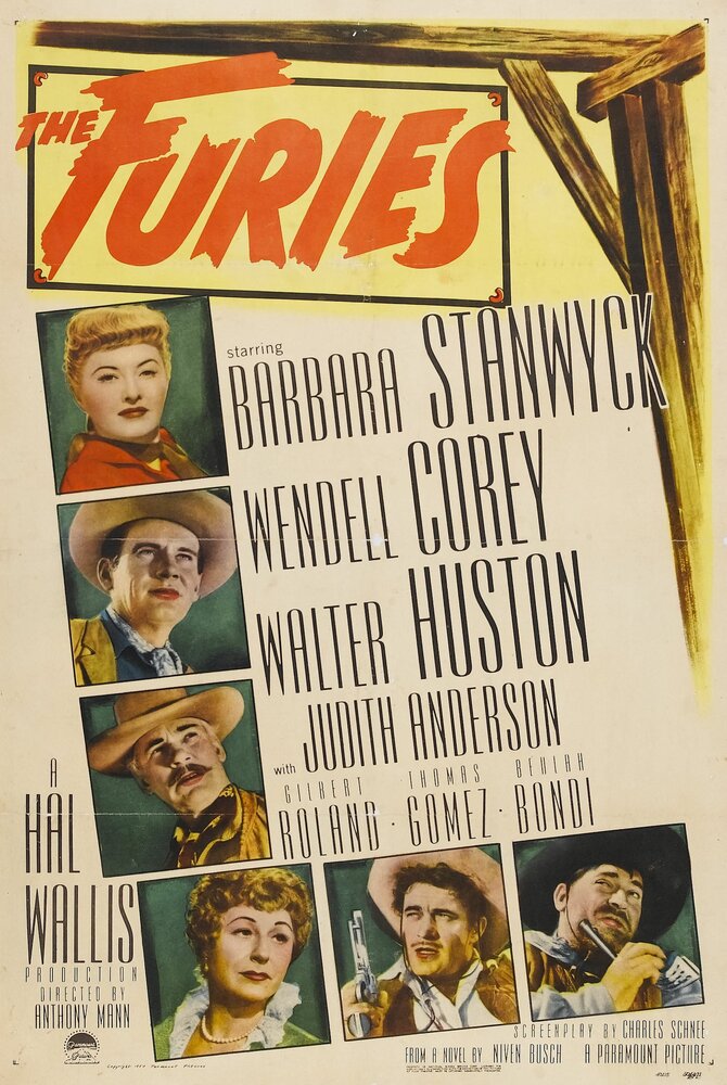Фурии (1950) постер