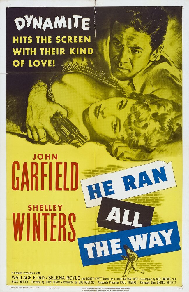 Он бежал всю дорогу (1951) постер