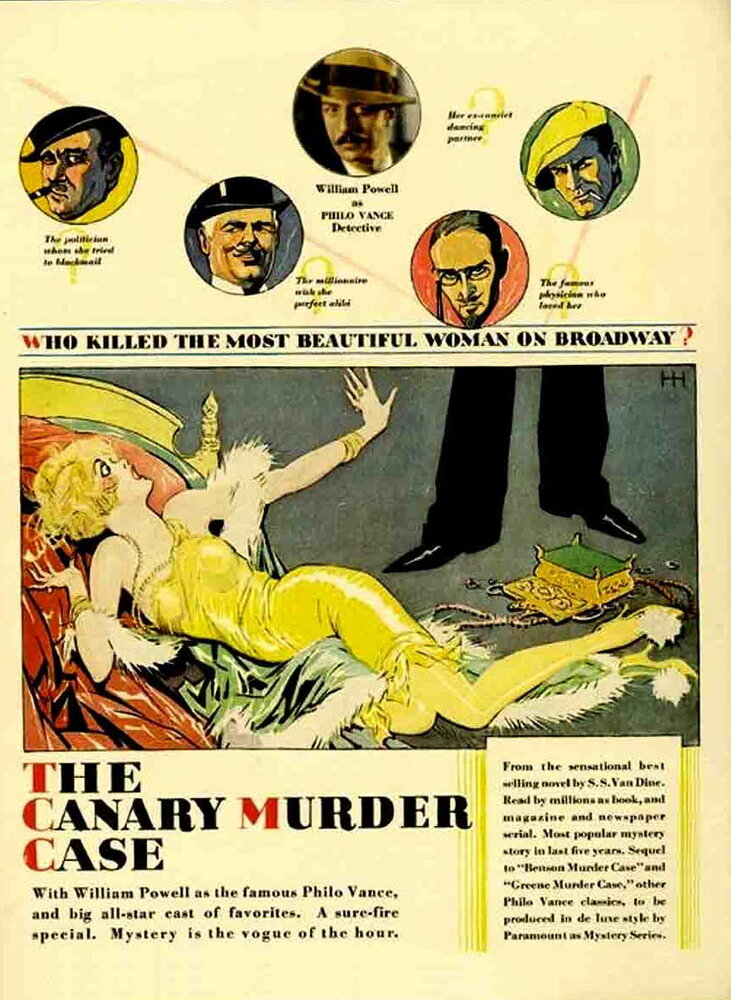 Дело об убийстве канарейки (1929) постер
