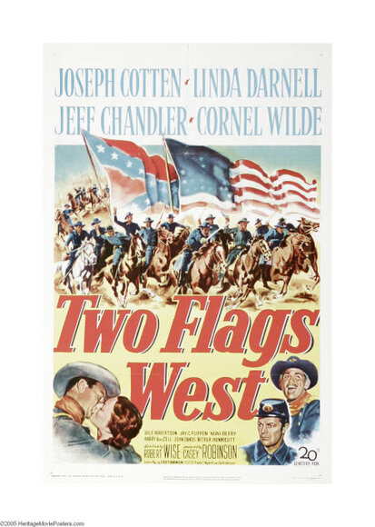 Два флага Запада (1950) постер