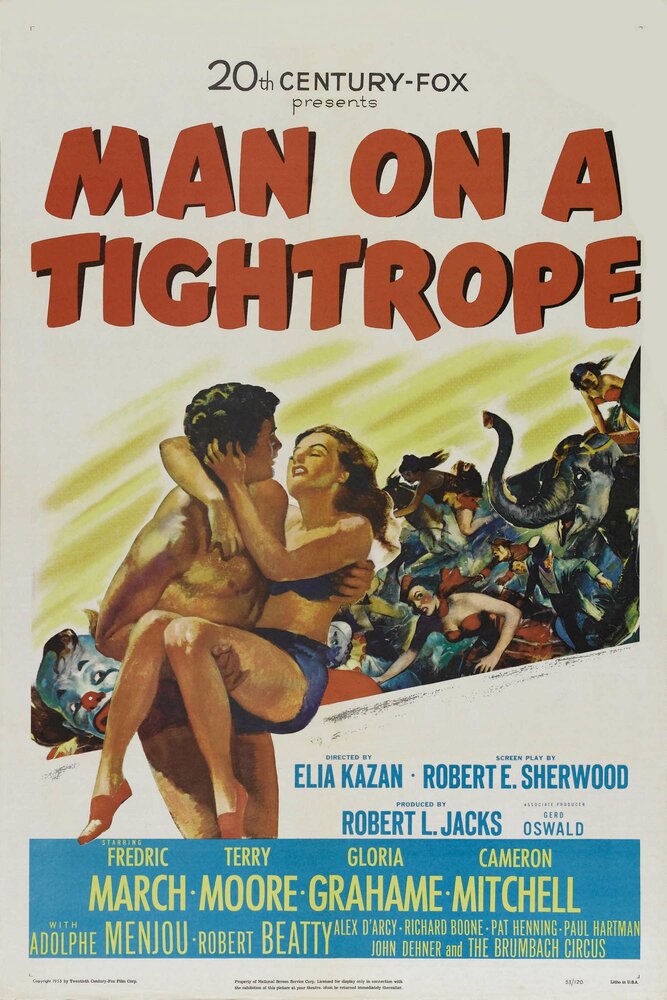 Человек на канате (1953) постер