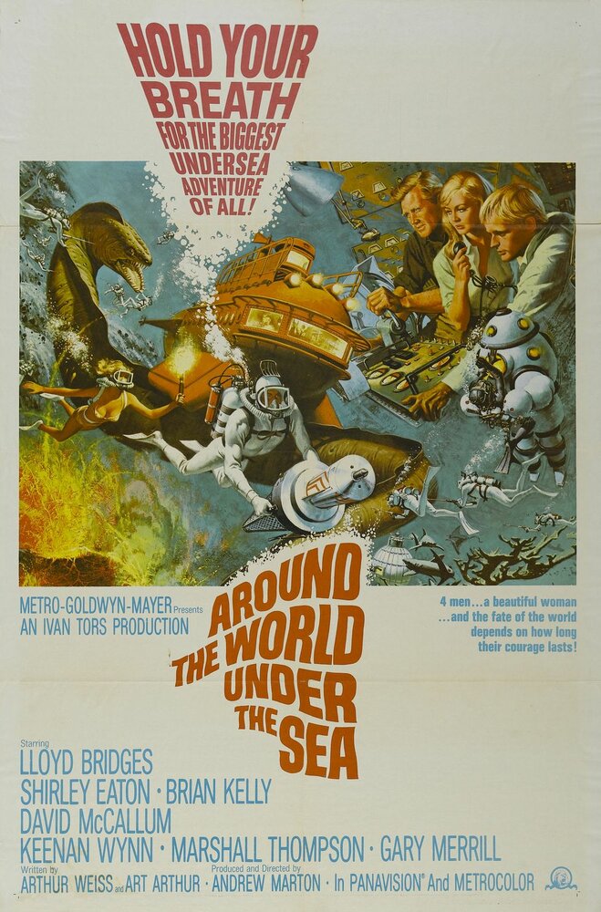 Вокруг света под водой (1966) постер