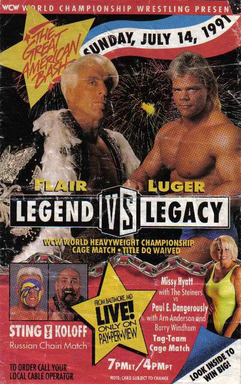 WCW Мощный американский удар (1991) постер