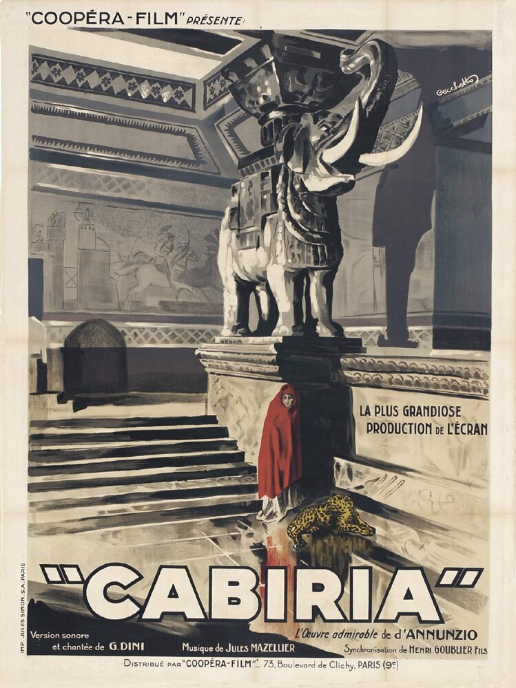 Кабирия (1914) постер