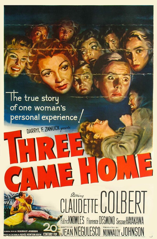 Three Came Home (1950) постер