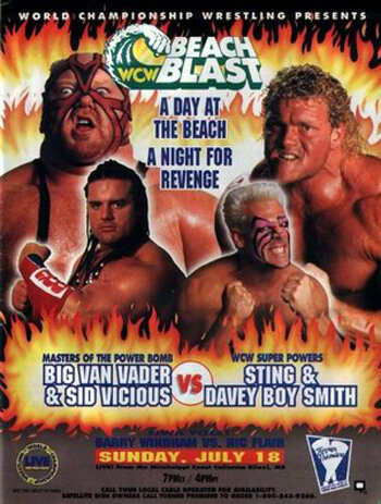 WCW Пляжный взрыв (1993) постер