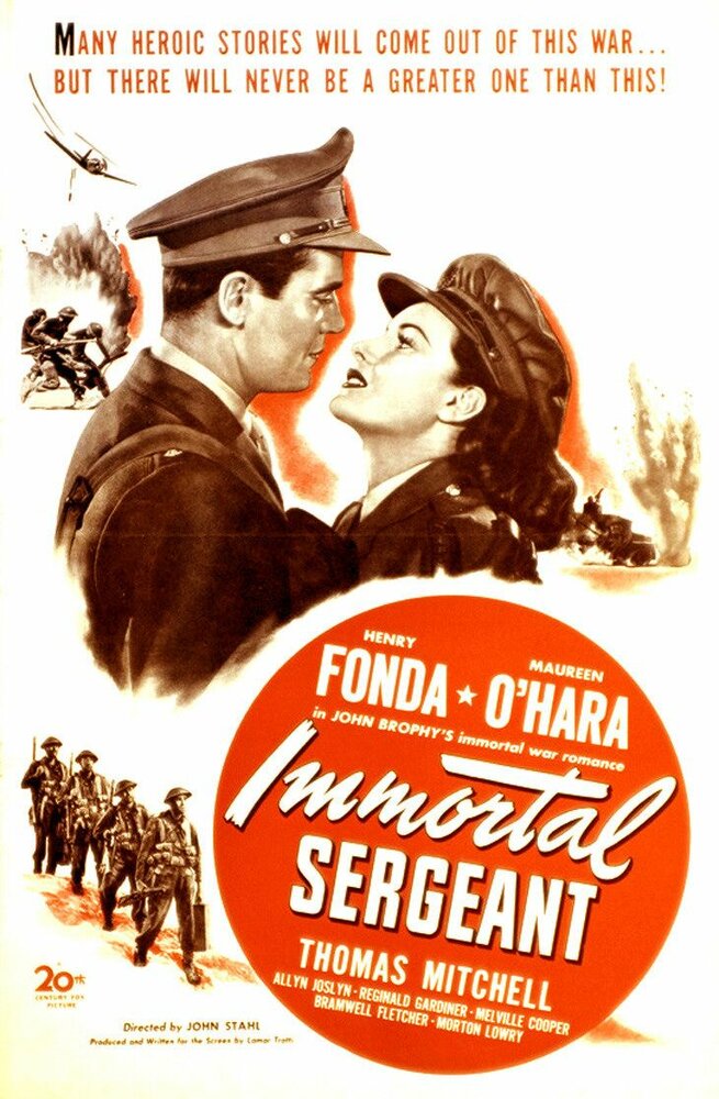 Бессмертный сержант (1943) постер