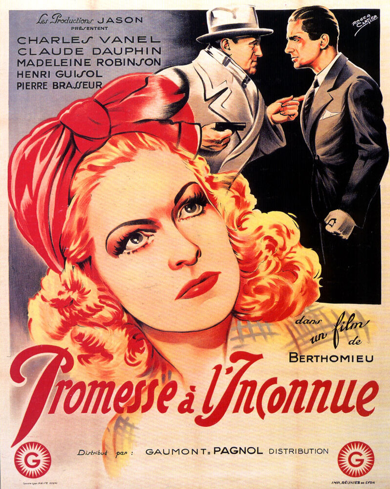 Обещание неизвестному (1942) постер