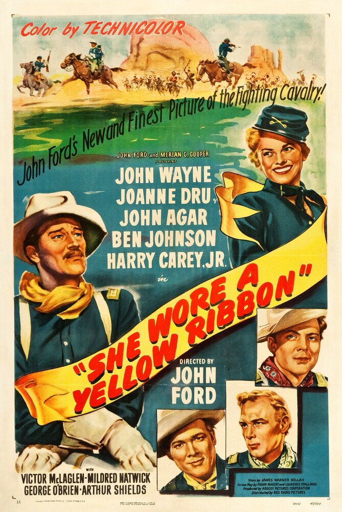 Она носила желтую ленту (1949) постер