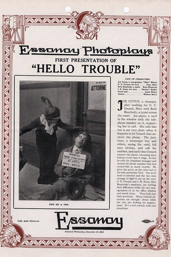 Hello, Trouble (1913) постер